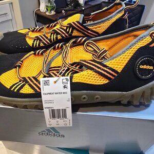 Adidas US 10.5 Men Water Moc Orange/Black Outdoors Adventure Mesh EQT IH8661 New